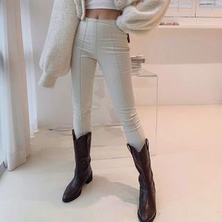 Zip-side Seam-trim Skinny Pants