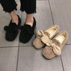 Bow Fleece Flats