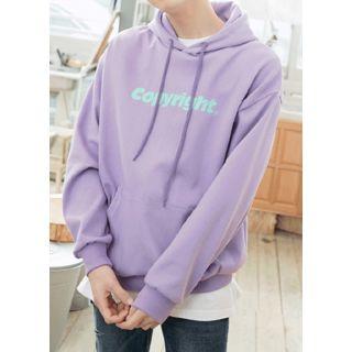 Copyright Printed Boxy Hoodie