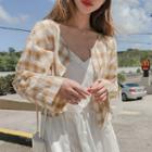 Plaid Light Jacket As Shown In Figure - One Size