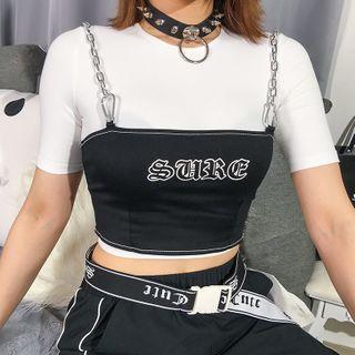 Chain Strap Cropped Camisole
