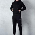 Lettering Hoodie / Cropped Harem Pants / Padded Vest / Set