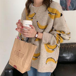 Banana Patterned Sweater