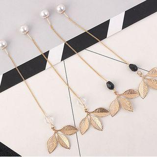 Leaves Drop Threader Earring