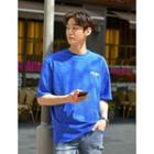 Lettering-print Boxy-fit T-shirt