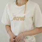 Secret Letter Beaded T-shirt