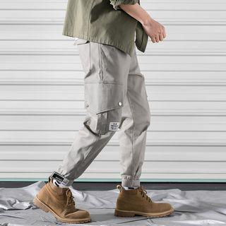 Letter Cuff Harem Pants