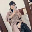 [lovb] Wide-lapel Flap Wrap Coat