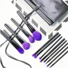 Set Of 12: Makeup Brush + Rolling Case As Shown In Figure - One Size