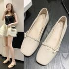 Low-heel Beaded Shoes