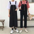 Midi Pinafore Dress / Crop Jumper Pants