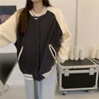 Long-sleeve Color-block Bomber Jacket (various Designs)