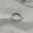 Chunky Chain Alloy Ring 01# - Silver - One Size