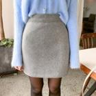 Fleece H-line Miniskirt