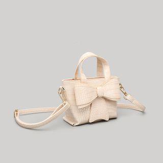 Top Handle Bow Crossbody Bag