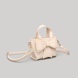 Top Handle Bow Crossbody Bag