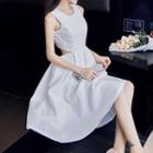 Sleeveless Backless A-line Cocktail Dress