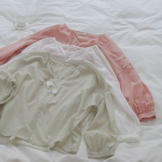 V-neck Sheer Light Shirt