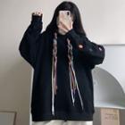 Braided Drawstring Hoodie