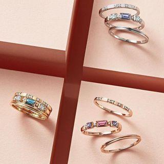 Set Of 3: Sterling Silver Gemstone Ring (various Designs)