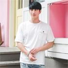 Short-sleeve Pocket-trim T-shirt