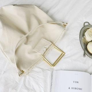 Frey-trim Metallic-detail Shopper Bag