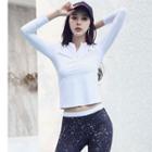 Set: Plain Bikini + Long-sleeve Swim Top + Pants