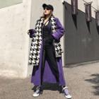 Long Open Front Knit Coat
