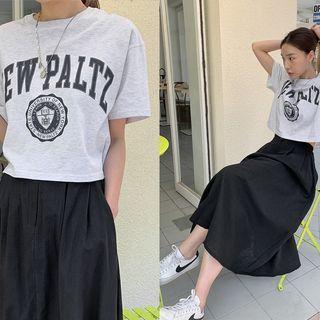 Varsity Letter Crop T-shirt