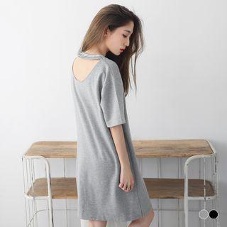 V-cut Boxy Tee Dress