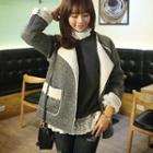 Fleece-lined Knit Jacket