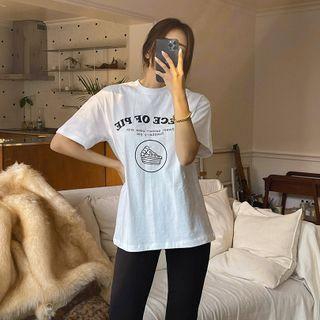 Illustrated Napped T-shirt