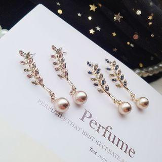 Twig Faux Pearl Earring