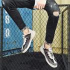 Color Block Paneled Platform Sneakers