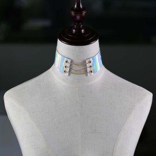 Chained Iridescent Choker