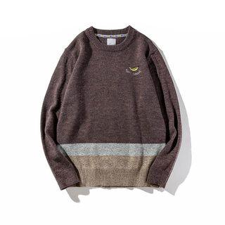 Banana Embroidered Sweater