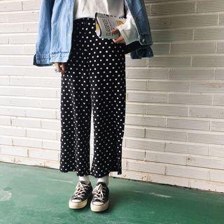 Polka Dot Wide-leg Pants