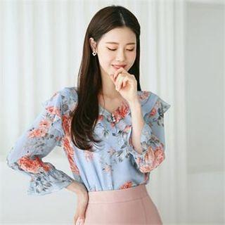 Tall Size Elbow-sleeve Double-breasted Coatdress