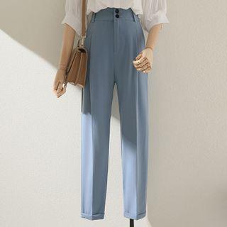 High-waist Shift Rolled Pants