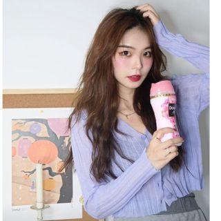 Cropped Cardigan Light Purple - One Size