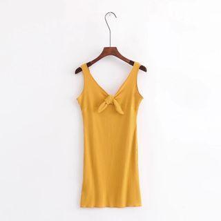 Bow Mini Bodycon Tank Dress
