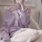Ribbon Sweater / Wide-leg Pants / Set