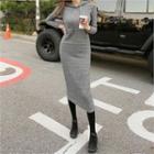 Slim-fit Long Hoodie Dress