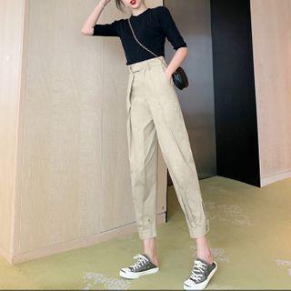 Set: Short-sleeve T-shirt + Harem Cargo Pants