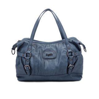 Belted Shoulder Bag Blue - One Size