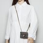 Tweed Crossbody Bag Black & Silver - One Size