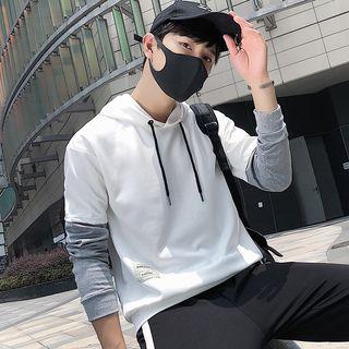 Applique Paneled Hoodie