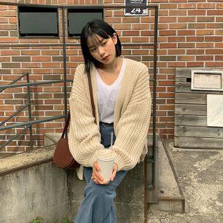 Over-fit Open Cardigan