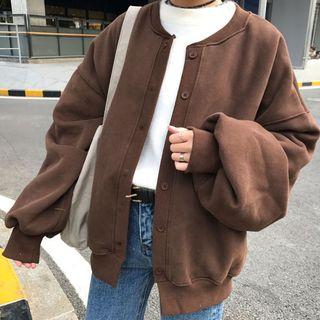 Puff-sleeve Bomber Jacket