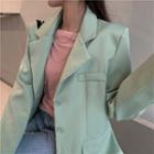 Plain Loose-fit Blazer / Plain Loose-fit Top
